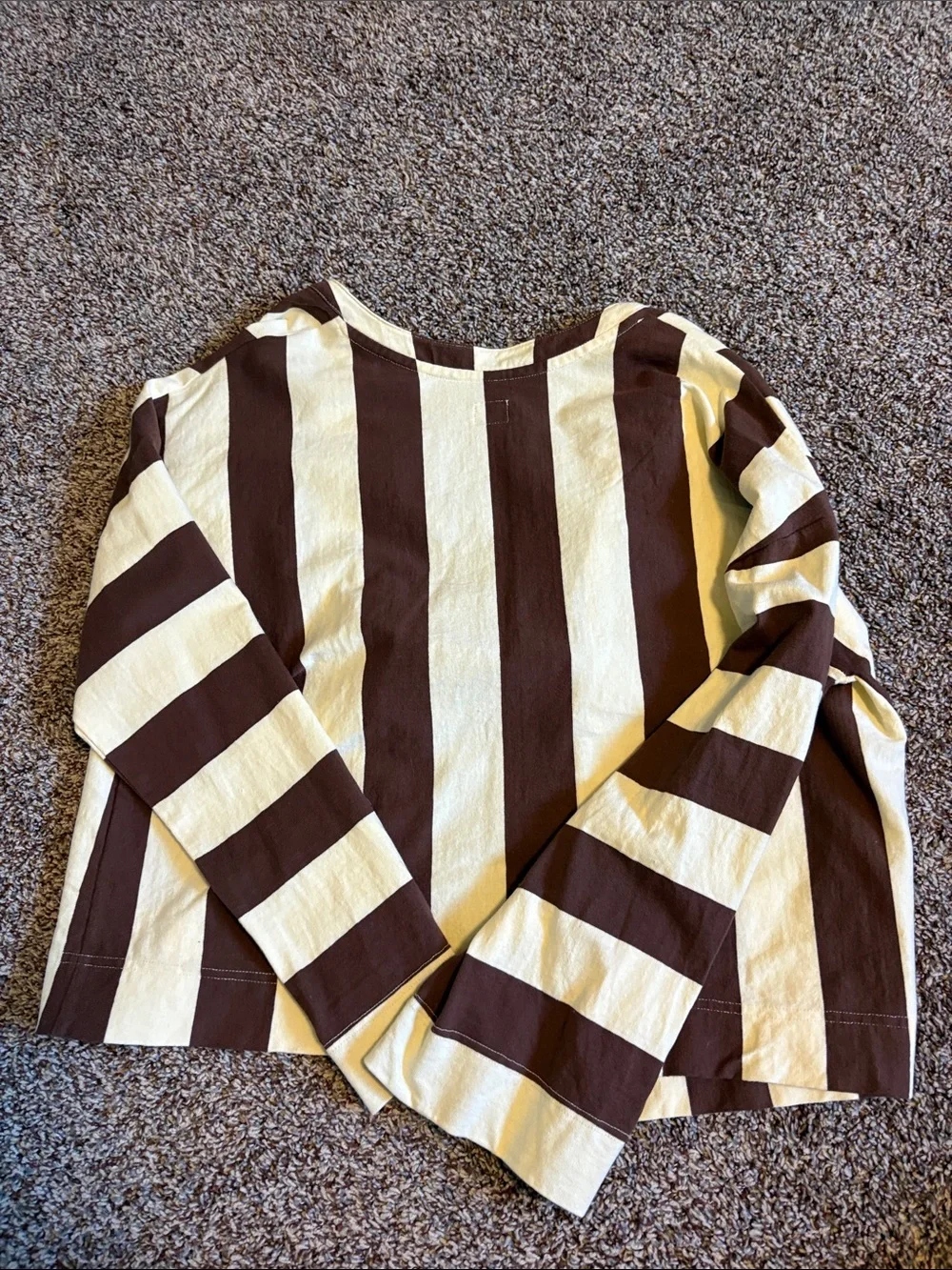 Free People Button Up Striped Top